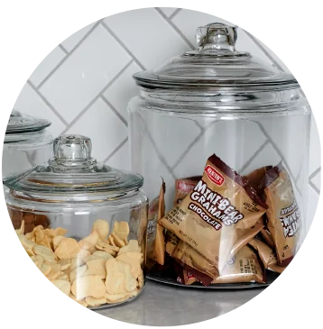 Anchor Hocking Stackable Square Glass Canisters