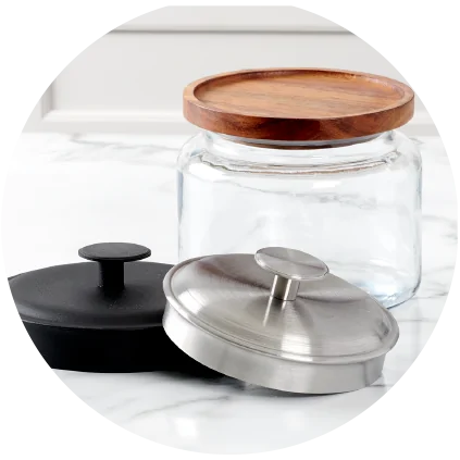 Anchor Hocking Glass Canisters with Glass Lids