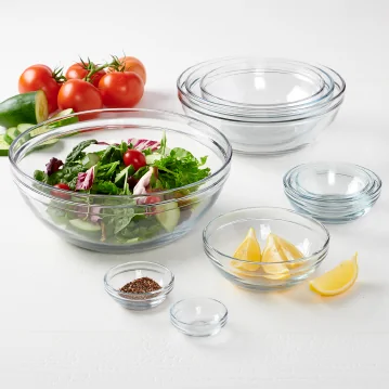 Glass Measuring Cup and Glass Mixing Bowls - Anchor Hocking