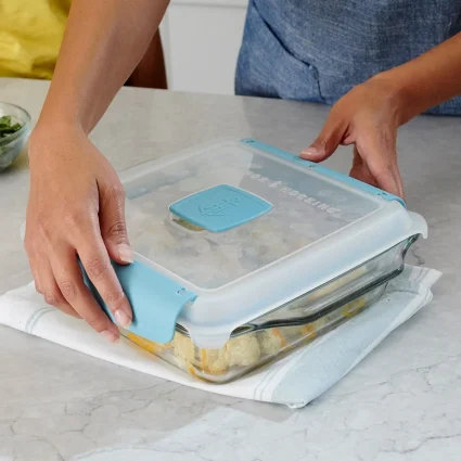 Anchor Baking Dish, Glass, 4 Cup, with Lid